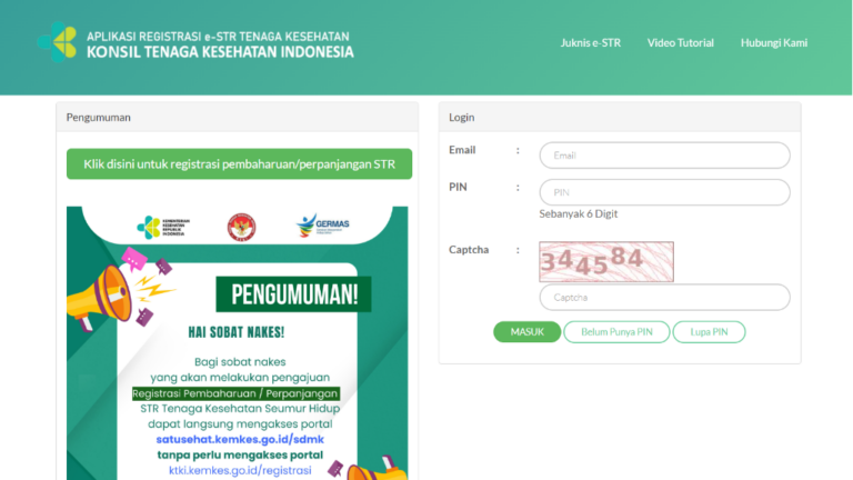 cara daftar str seumur hidup