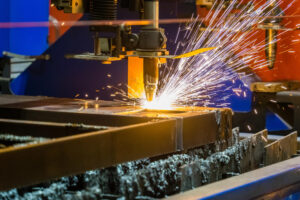 laser cutting metal